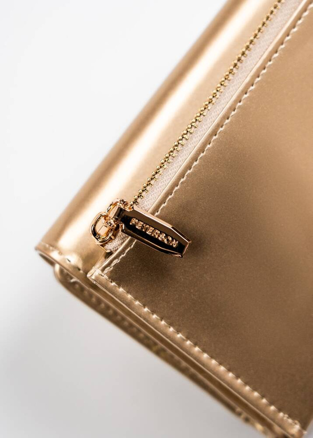Leatherette wallet RFID PETERSON PTN 013-LAK