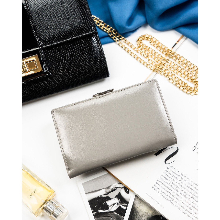 Leather+leatherette wallet RFID PETERSON PTN PX23-1-NPK