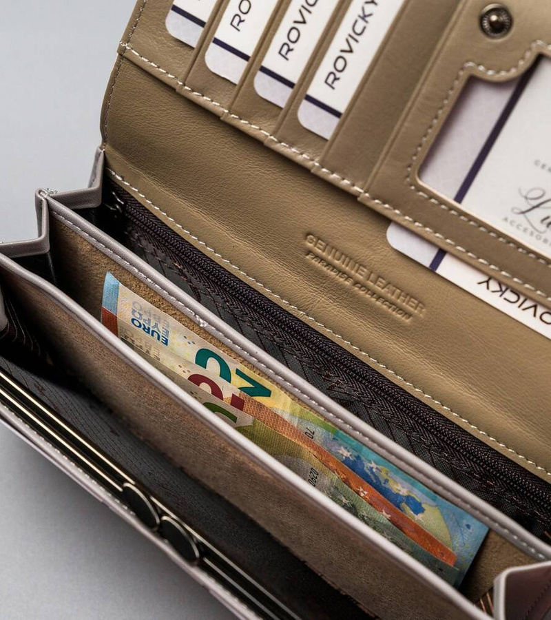 Leather & leatherette wallet RFID 4U CAVALDI PX24-DNH