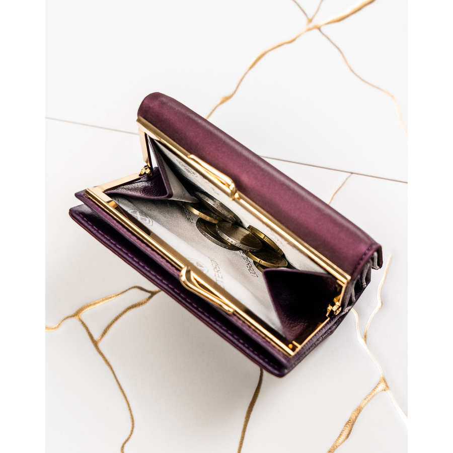 Leather and leatherette wallet RFID PETERSON PTN PS15-09-HNL
