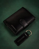 Leather wallet & key ring PETERSON PTN SET-M-1542L-KCS