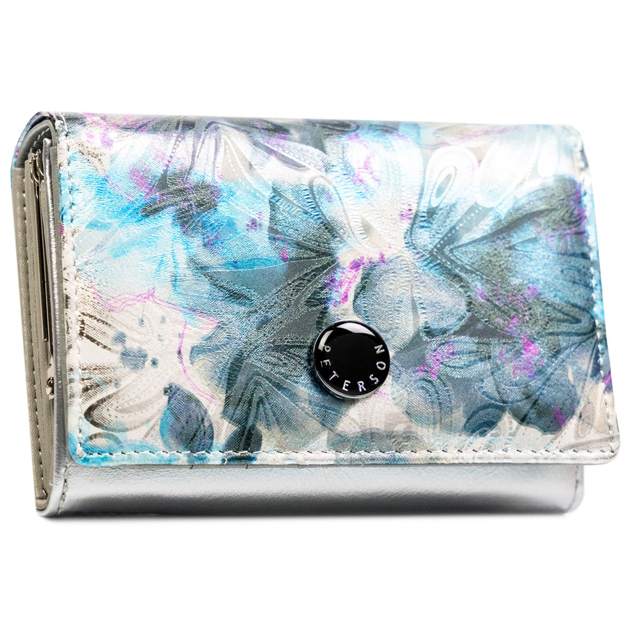 Leather+leatherette wallet RFID PETERSON PTN PX30-1-NPK