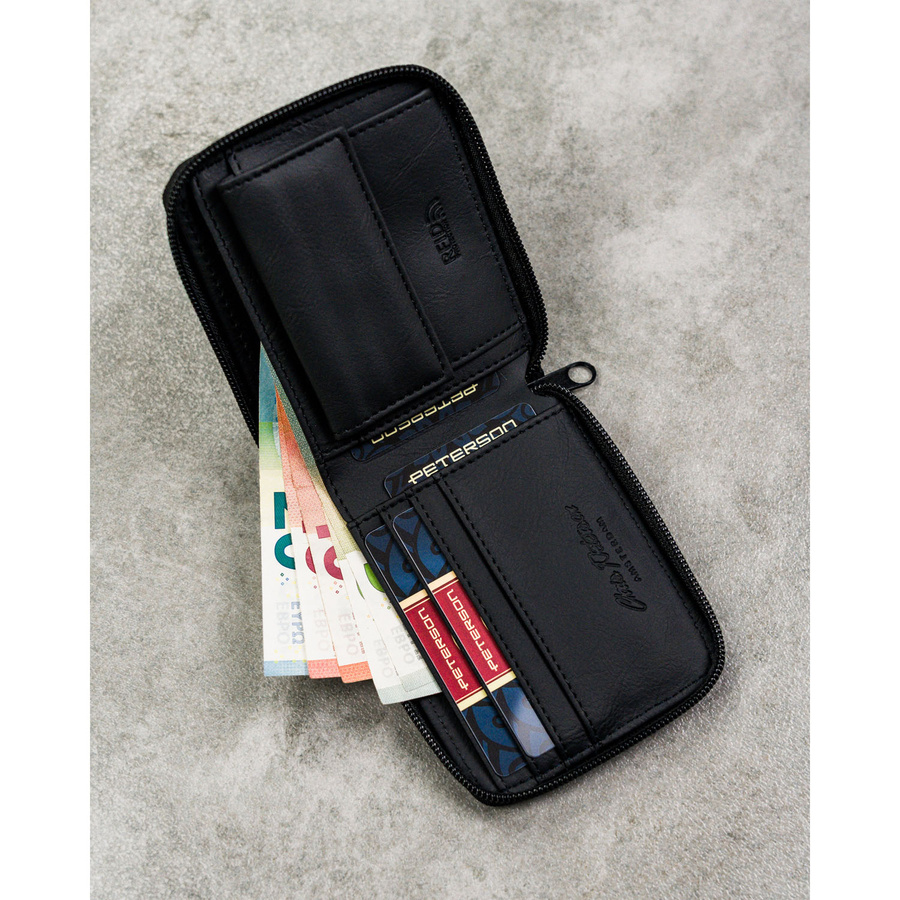 Leatherette wallet RFID PETERSON PTN EH-01Z