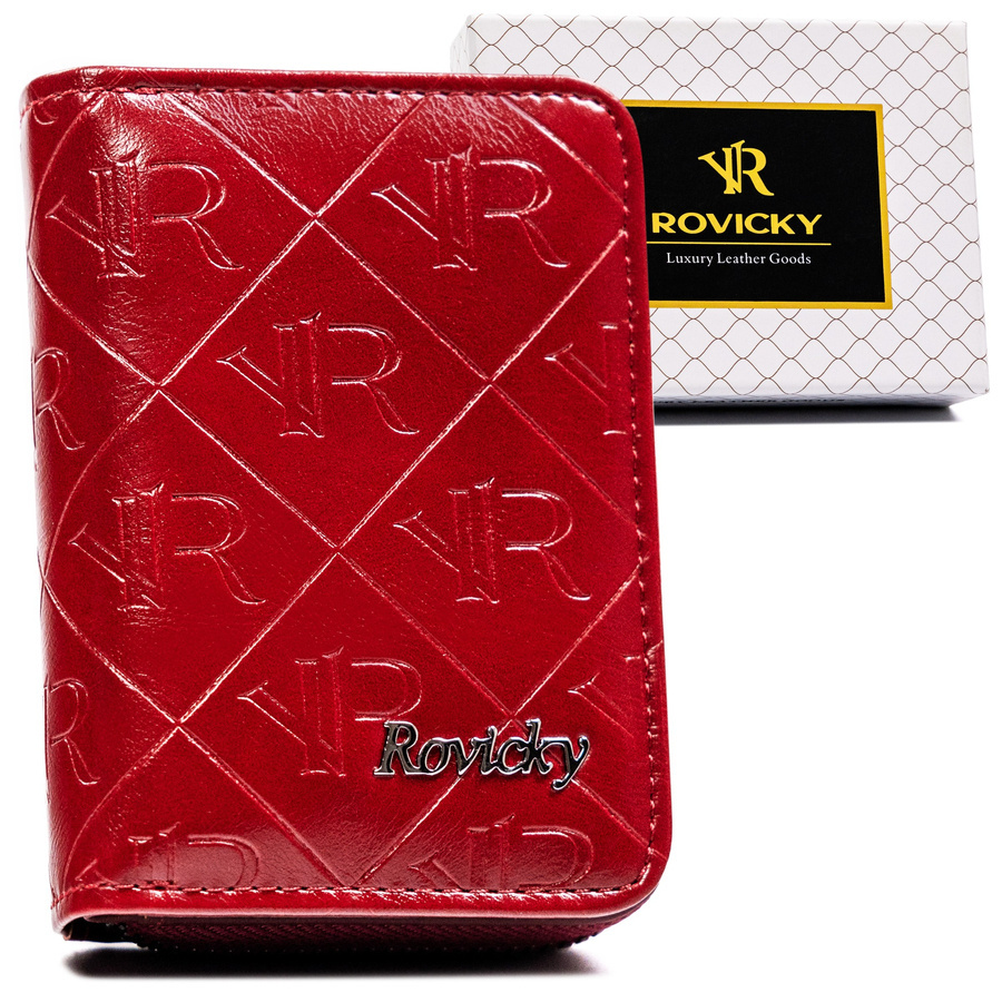 Leather & leatherette wallet ROVICKY RPX-33-PMT
