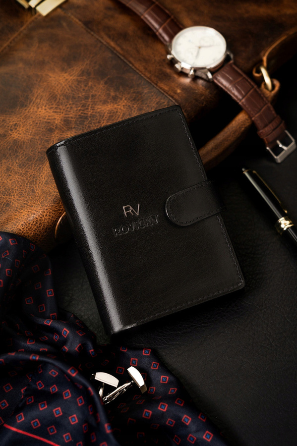 Leather wallet RFID ROVICKY RV-7680278-IL-L-BCA-