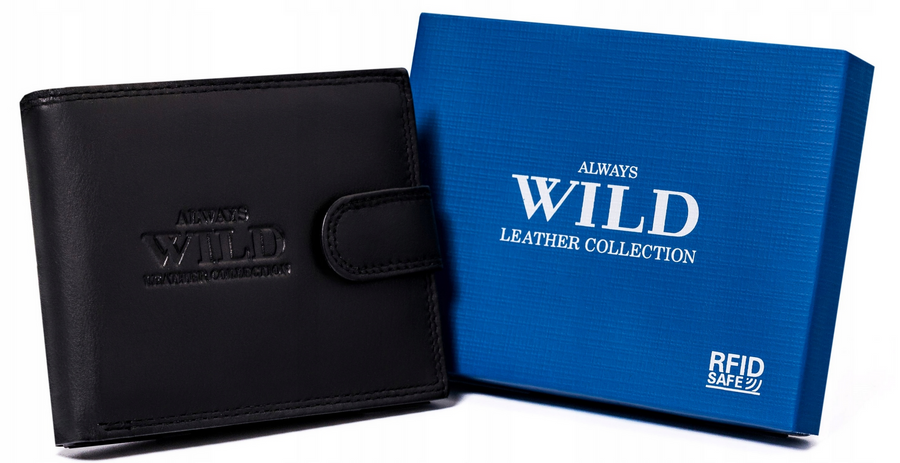 Leather wallet RFID ALWAYS WILD N992L-P-CCD-2-2726 B