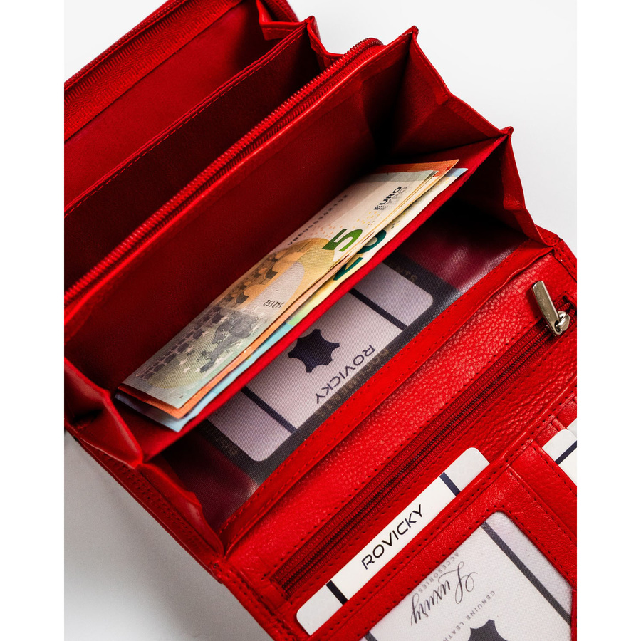 Leather wallet RFID ROVICKY R-D1520-NCD-BL