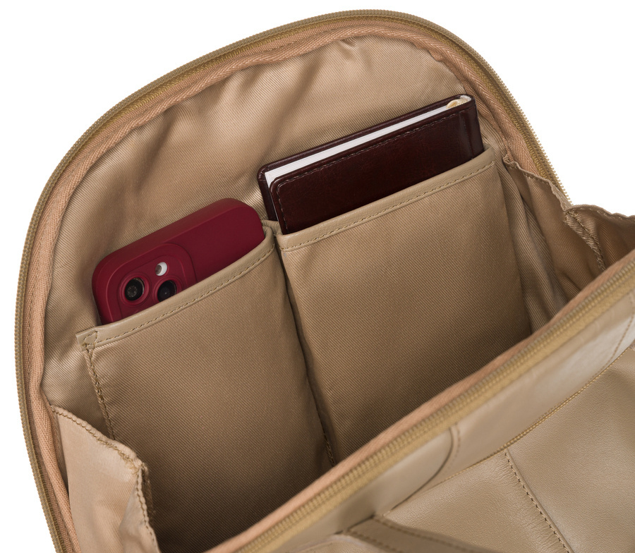 Leather bagpack PETERSON PTN TOR-311-SNC