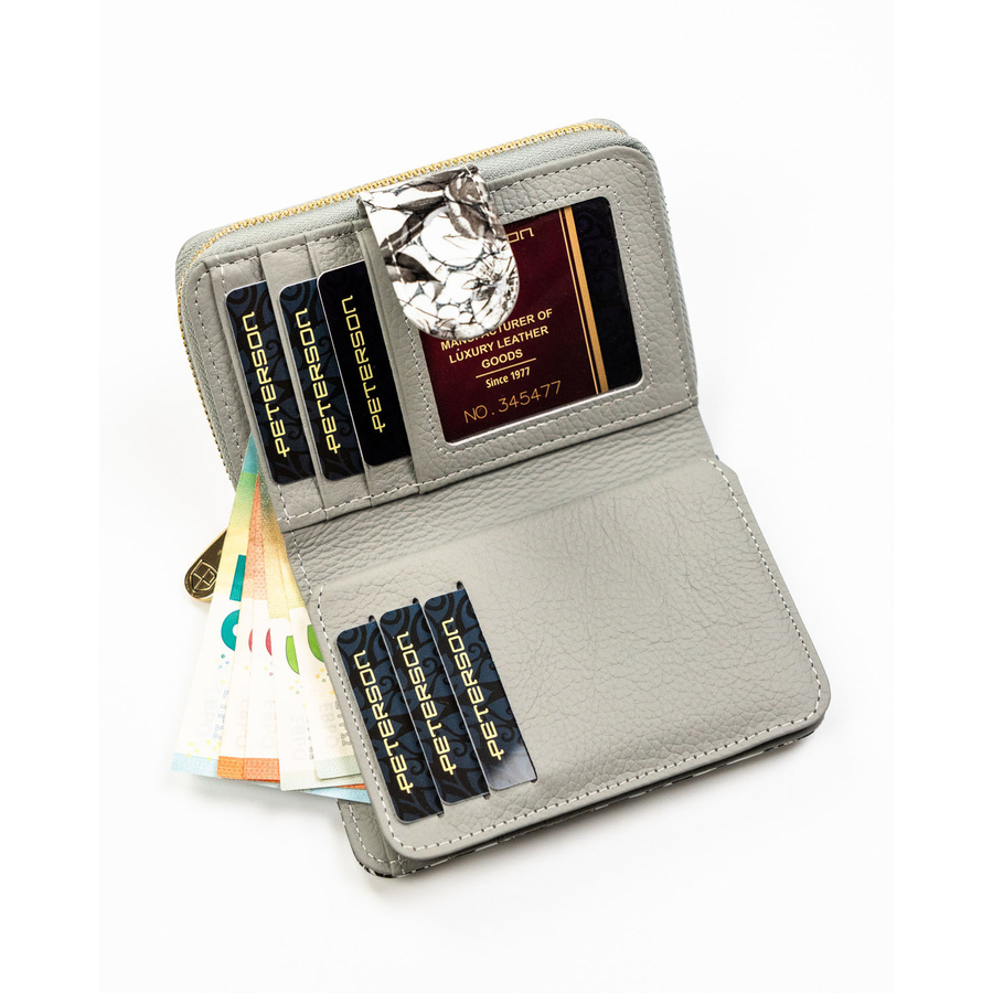 Leather wallet RFID PETERSON PTN PH31-LFL