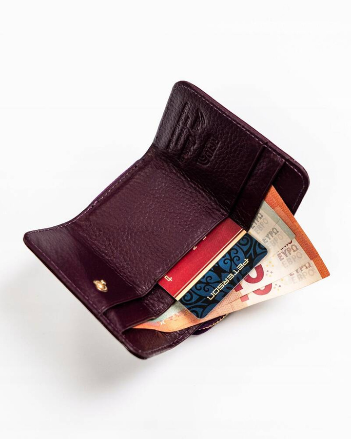 Leather wallet RFID PETERSON PTN 423229-SH