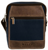 Leather+canvas bag ALWAYS WILD 251-MHC