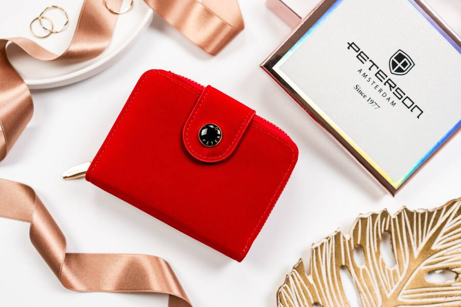 Leatherette wallet RFID PETERSON PTN 014-WEI