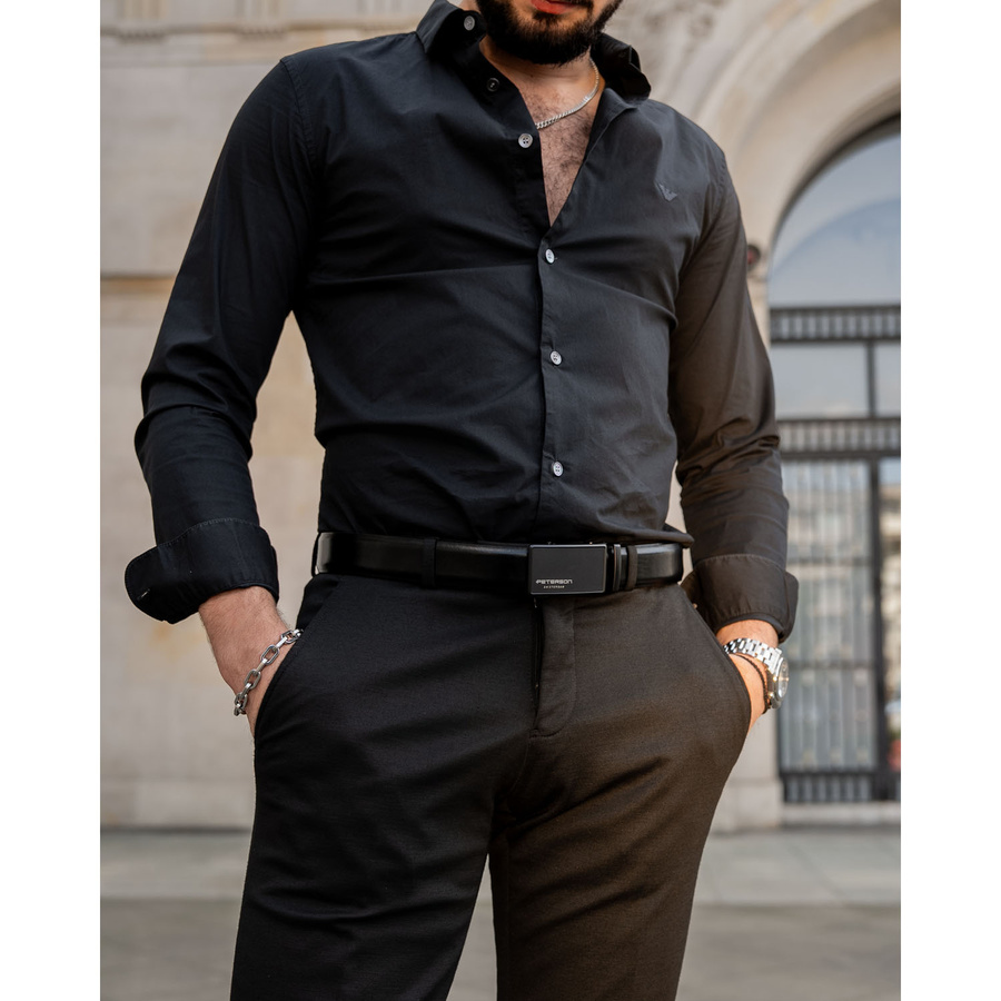 Leather belt PETERSON PTN A004