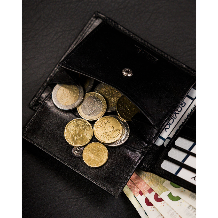 Leather wallet RFID ROVICKY CPR-10-NBAR