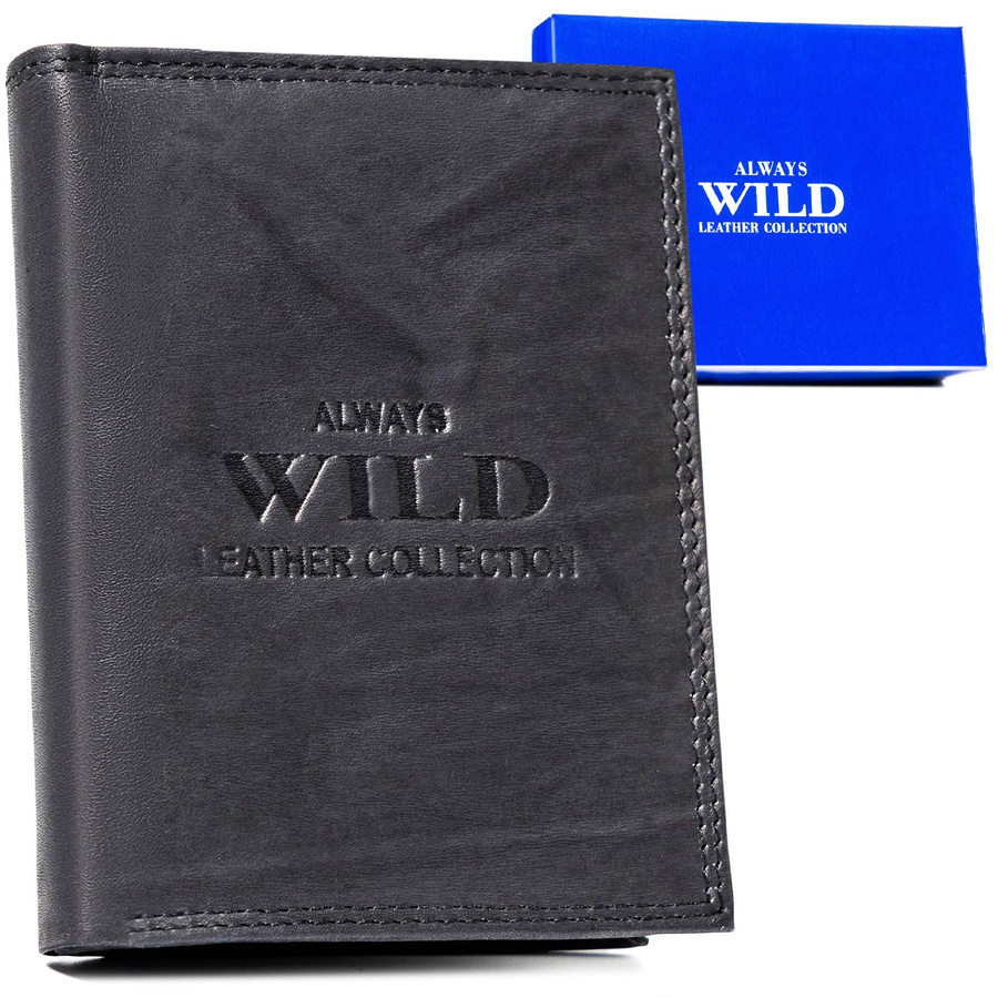 Leather wallet ALWAYS WILD AW-N4-MAL