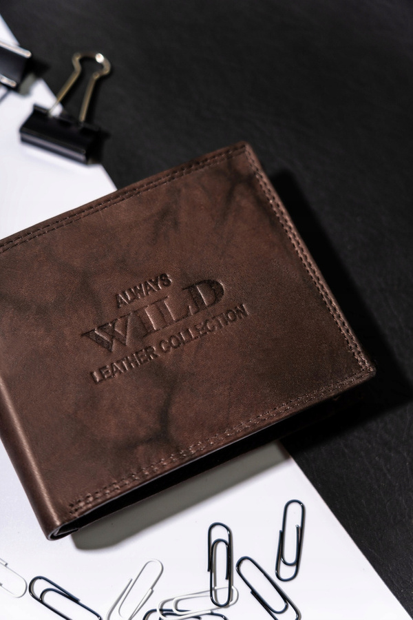 Leather wallet ALWAYS WILD AW-N6-MAL