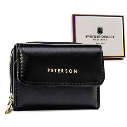 Leatherette wallet RFID PETERSON PTN 011-F