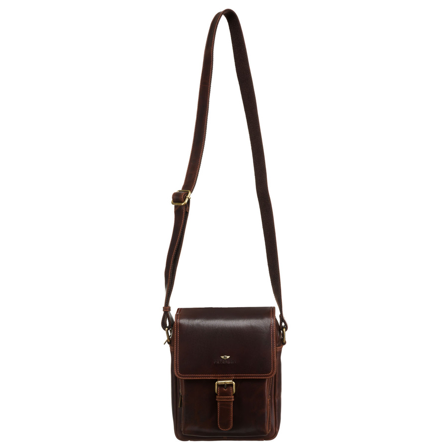 Leather bag PETERSON PTN TB-012-WAX
