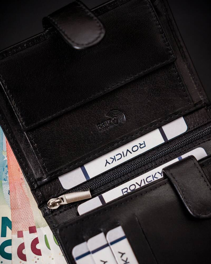 Leather wallet RFID ROVICKY RV-7680278-IL-L-BCA-