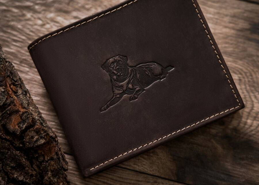 Leather wallet RFID ALWAYS WILD N992-CHM-DOG-2 