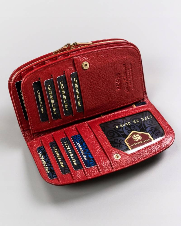 Leather's wallet RFID PETERSON PTN 42123-SG