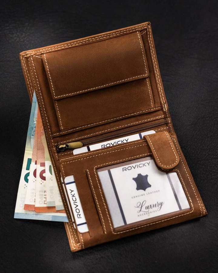 Leather wallet RFID ALWAYS WILD N4-CHM-FISH