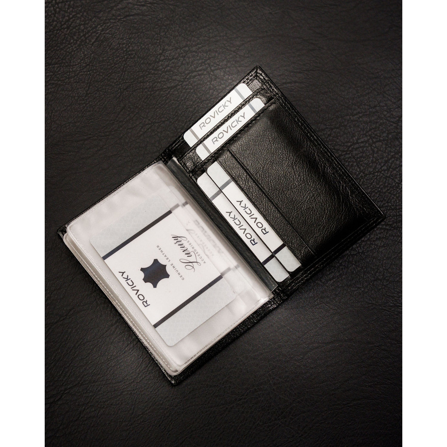 Leather card case 4U CAVALDI E5719-GN