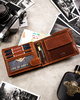 Leather wallet RFID PETERSON PTN N992-EBS