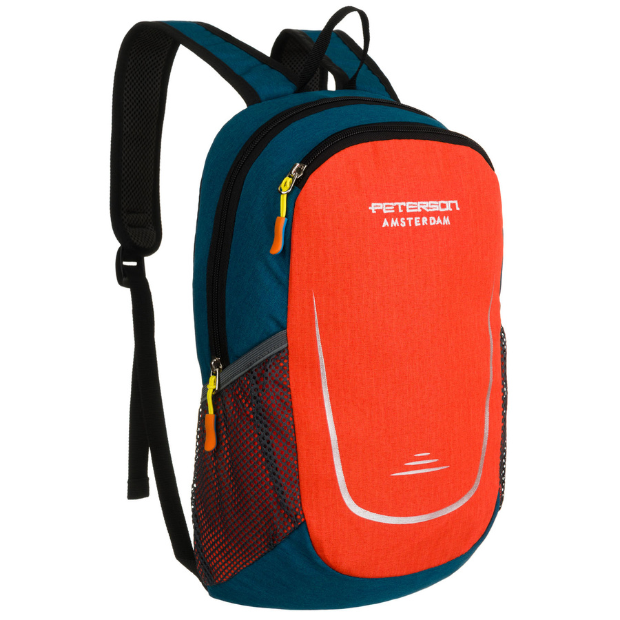 Granátovo-oranžový turistický batoh Peterson – ultraľahký, kompaktný a praktický