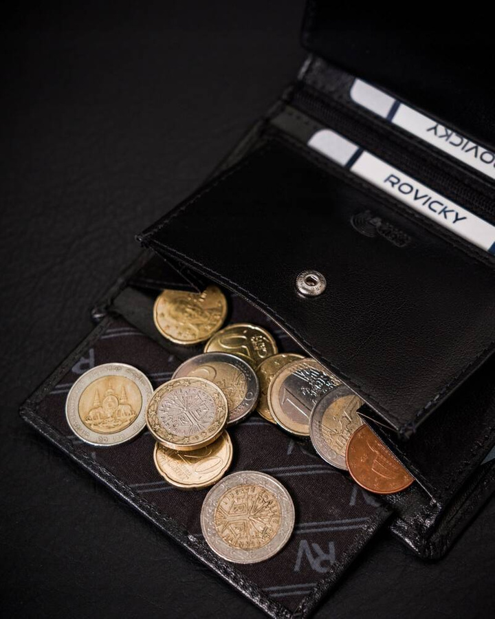 Leather wallet RFID ROVICKY RV-7680278-5-BCA-450