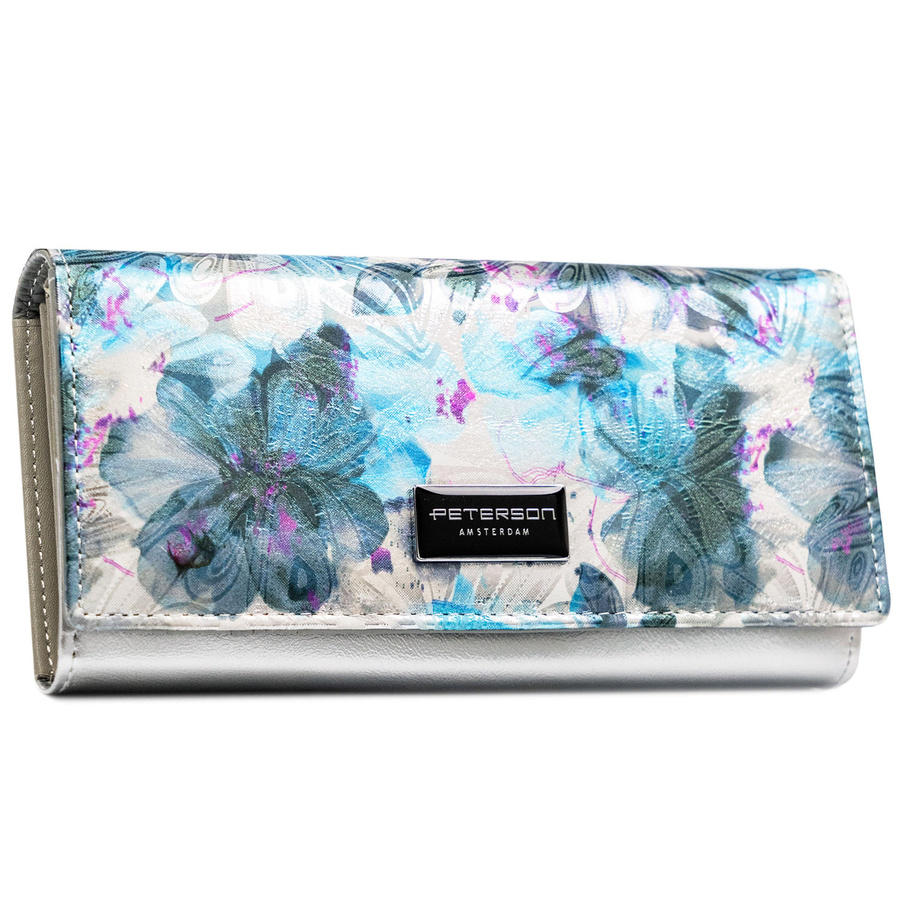 Leather+leatherette wallet RFID PETERSON PTN PX27-1-NPK