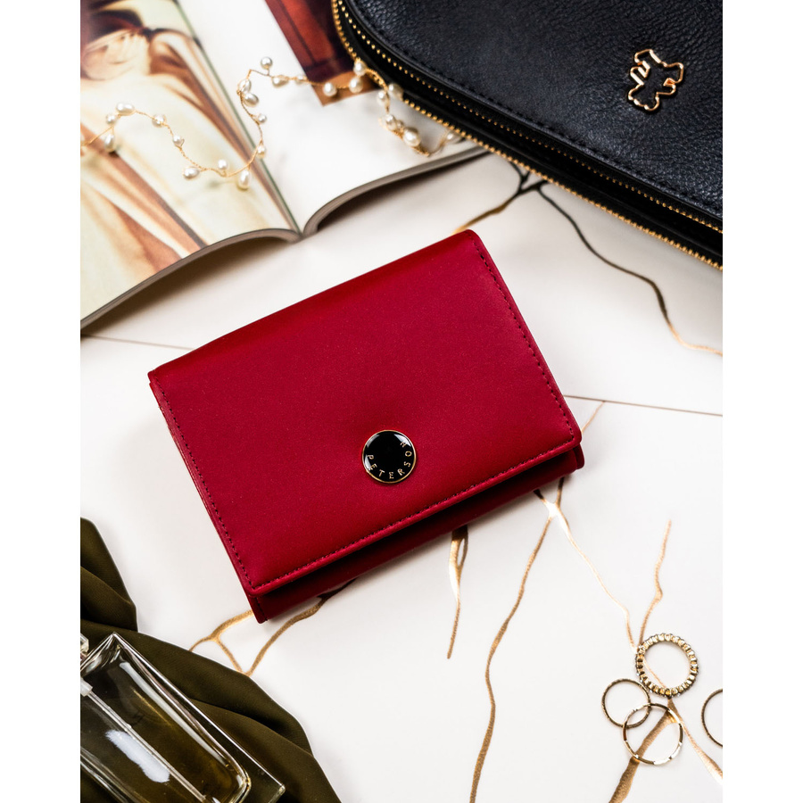 Leather and leatherette wallet RFID PETERSON PTN PS445-HNL