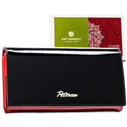 Leather wallet RFID PETERSON PTN 1N-411