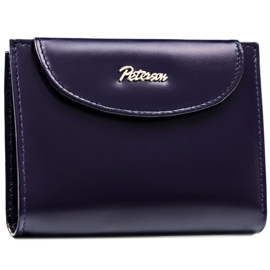 Leather wallet RFID PETERSON PTN RD-357-NGV-M
