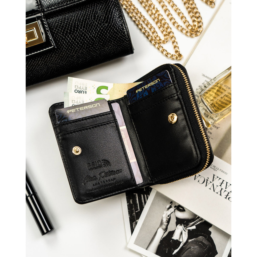 Leatherette wallet RFID PETERSON PTN 010-HF