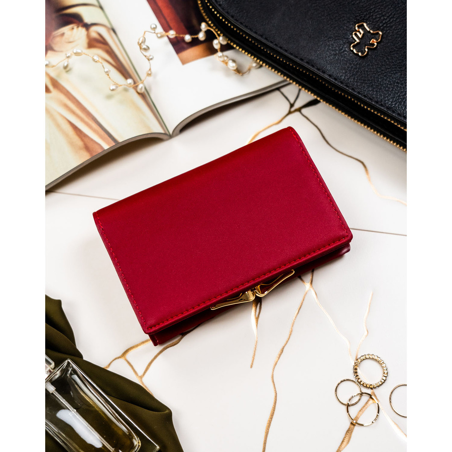 Leather and leatherette wallet RFID PETERSON PTN PS108-HNL