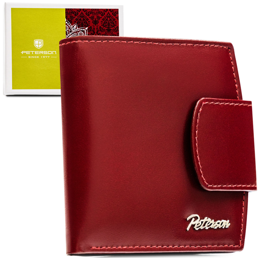 Leather wallet RFID PETERSON PTN RD-314-NGV-M