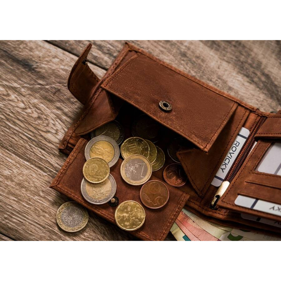 Leather wallet RFID N992L-CHM-DOG-1-BL