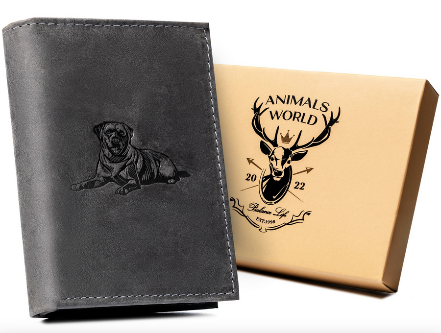 Leather wallet RFID ALWAYS WILD N4-CHM-DOG