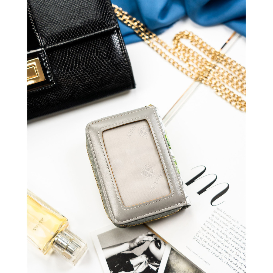 Leather wallet RFID PETERSON PTN PH33-LFL