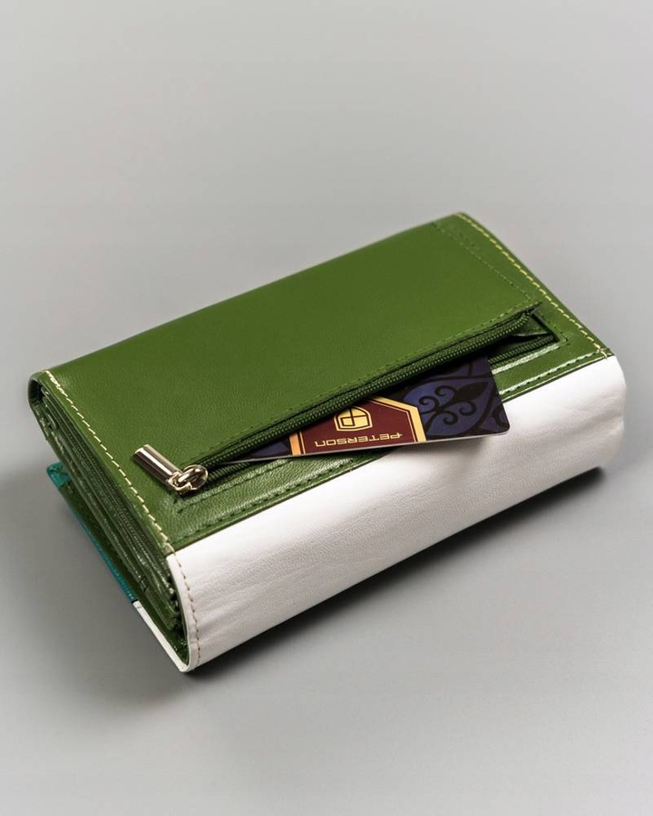 Leathyer's wallet RFID PETERSON PTN RD-22-GCL-Y
