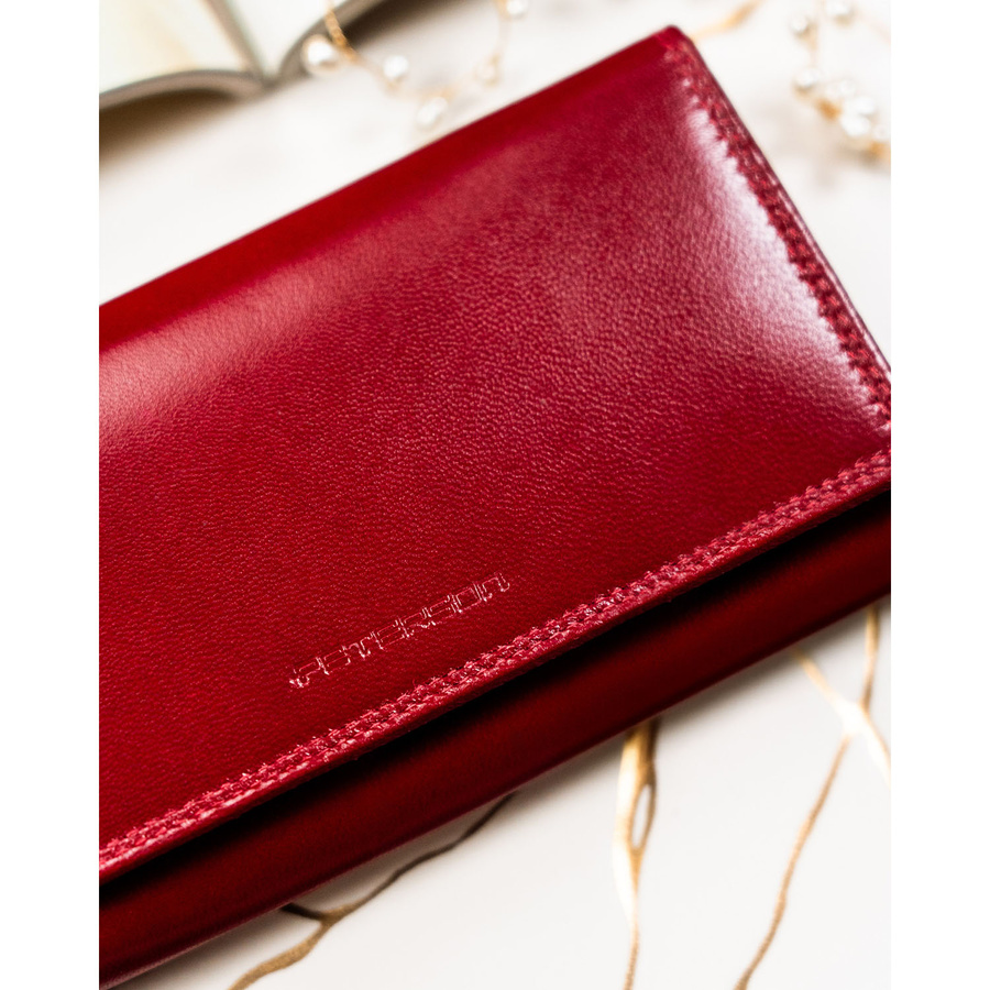 Leather wallet RFID PETERSON PTN RD-07-NGV