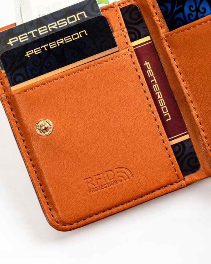  Leatherette wallet RFID PETERSON PTN 010-F