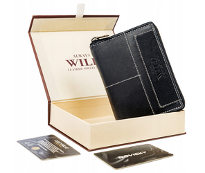 Leather wallet RFID ALWAYS WILD N4Z-HWM