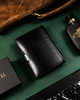 Leather wallet & key ring set PETERSON PTN SET-M-N4-KCS