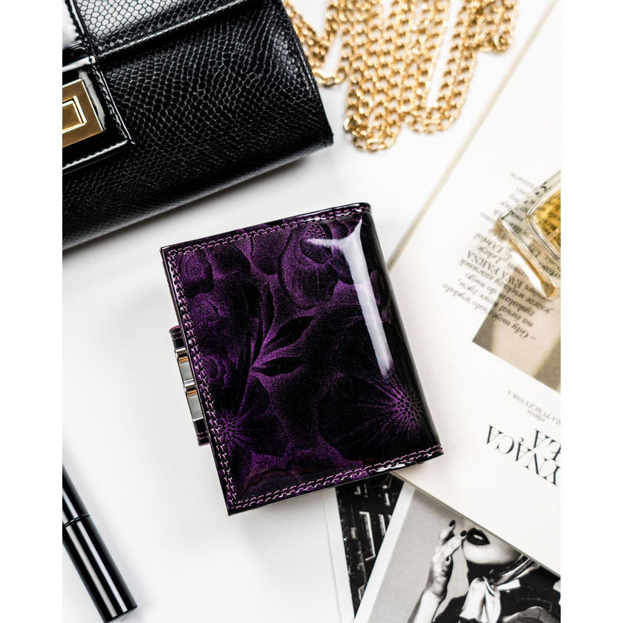 Leather and leatherette wallet RFID PETERSON PTN PS329-FDS