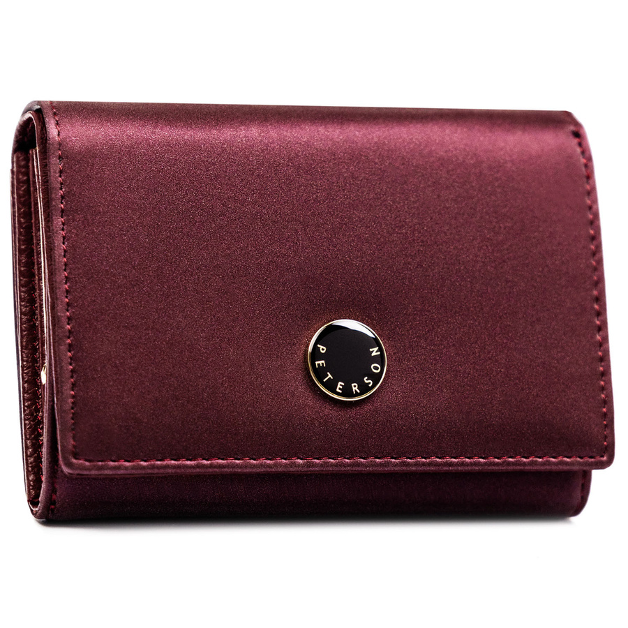 Leather and leatherette wallet RFID PETERSON PTN PS445-HNL