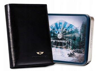 Leather wallet RFID PETERSON PTN N74-VT