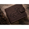 Leather wallet RFID N992L-CHM-HORSE-BL