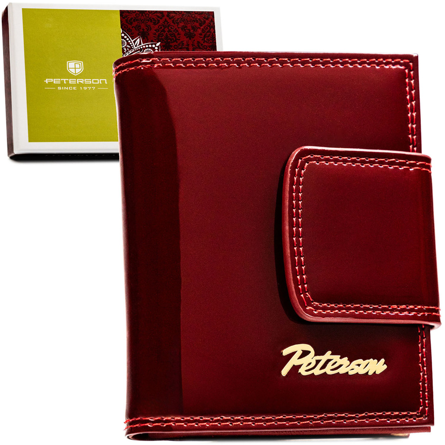 Leather wallet RFID PETERSON PTN BC-42329